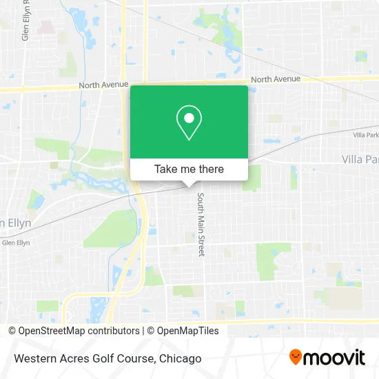 Western Acres Golf Course map