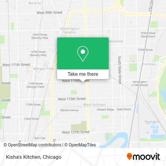 Kisha's Kitchen map