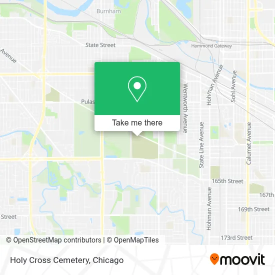 Holy Cross Cemetery map