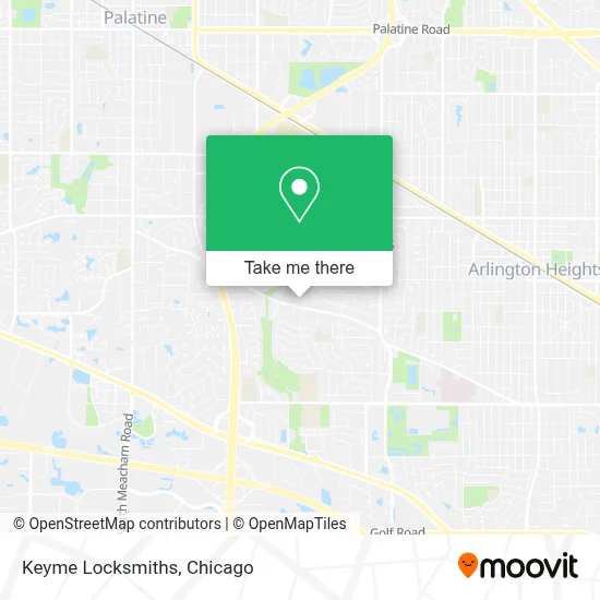 Keyme Locksmiths map