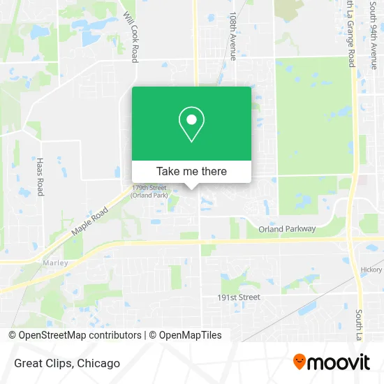 Great Clips map