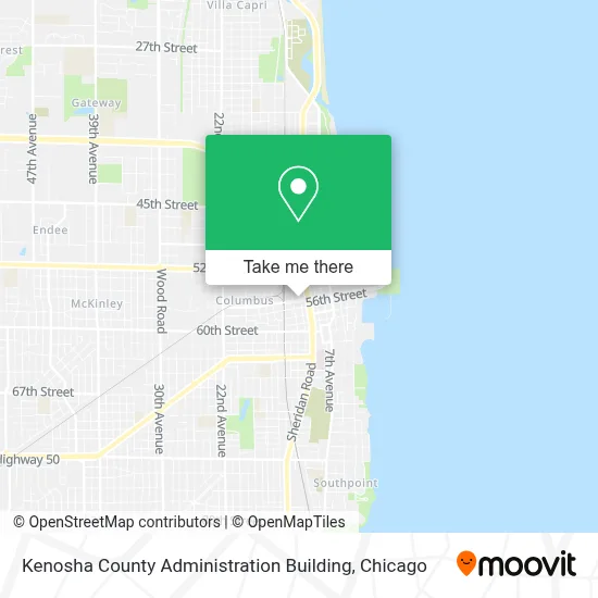 Kenosha County Administration Building map