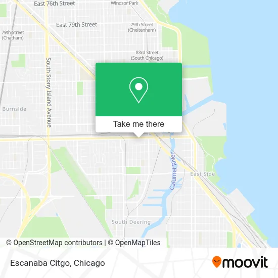 Escanaba Citgo map