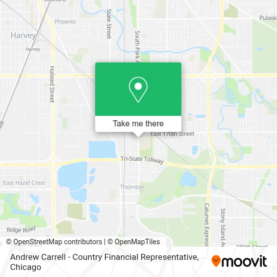 Andrew Carrell - Country Financial Representative map