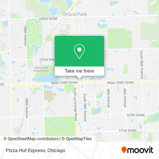 Pizza Hut Express map