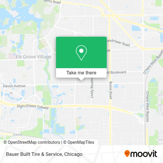 Bauer Built Tire & Service map