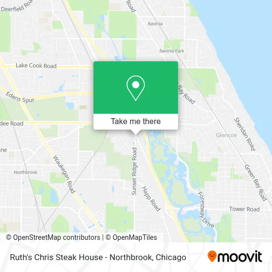 Ruth's Chris Steak House - Northbrook map