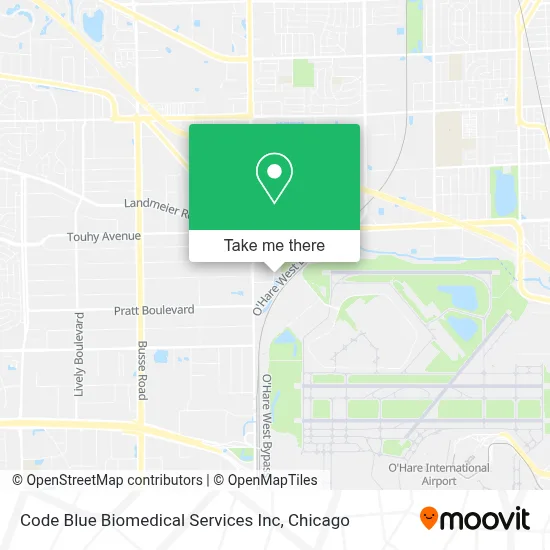 Code Blue Biomedical Services Inc map