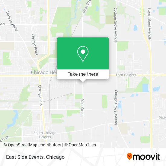 East Side Events map