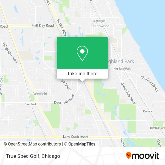 True Spec Golf map