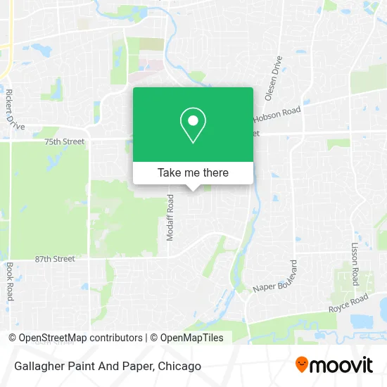 Gallagher Paint And Paper map