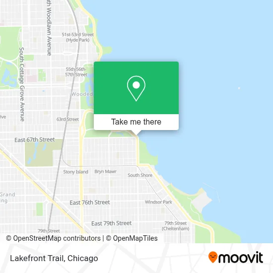Lakefront Trail map