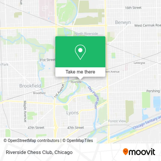 Riverside Chess Club map