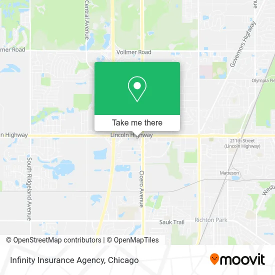 Infinity Insurance Agency map