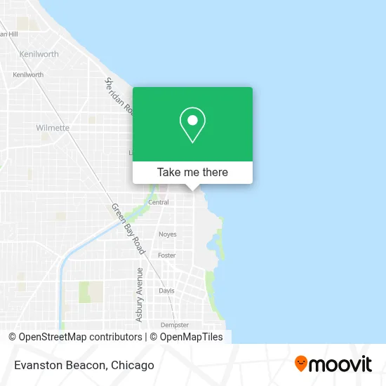 Evanston Beacon map