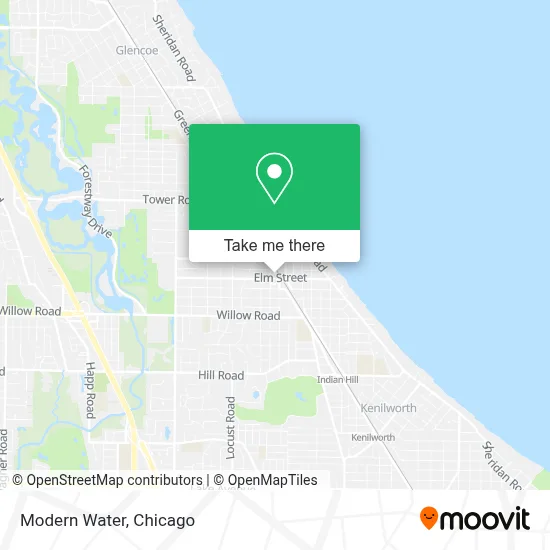 Modern Water map