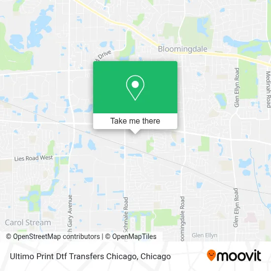 Ultimo Print Dtf Transfers Chicago map