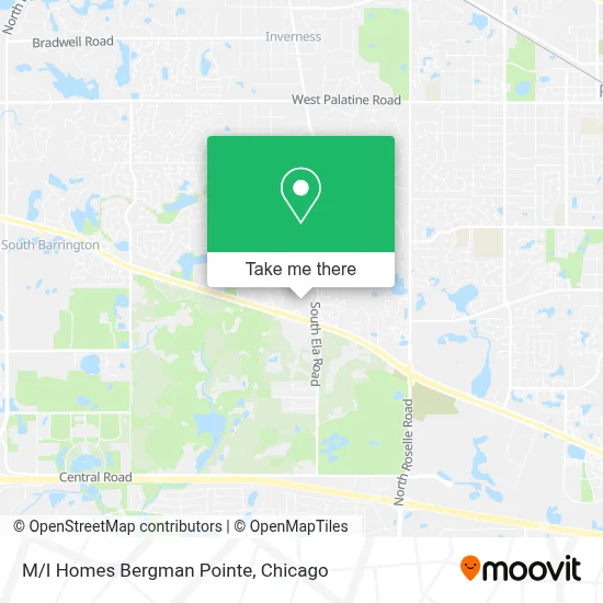M/I Homes Bergman Pointe map