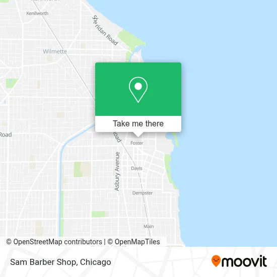 Sam Barber Shop map