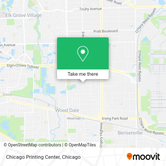 Chicago Printing Center map
