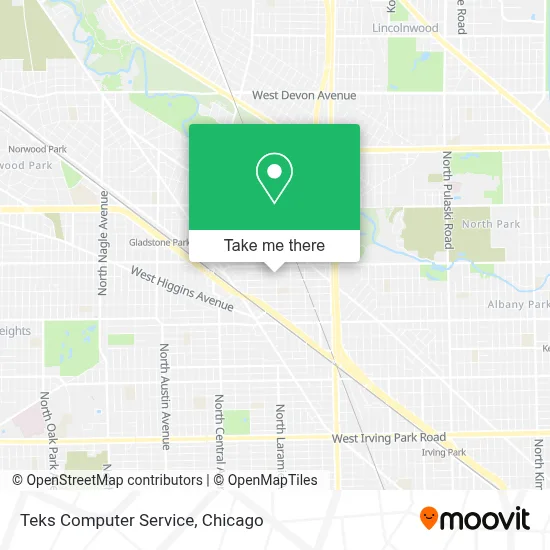 Teks Computer Service map