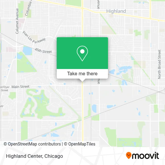 Highland Center map