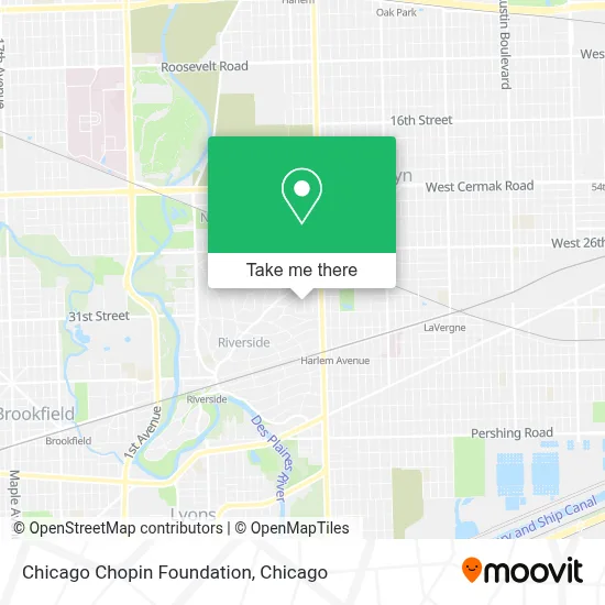 Chicago Chopin Foundation map