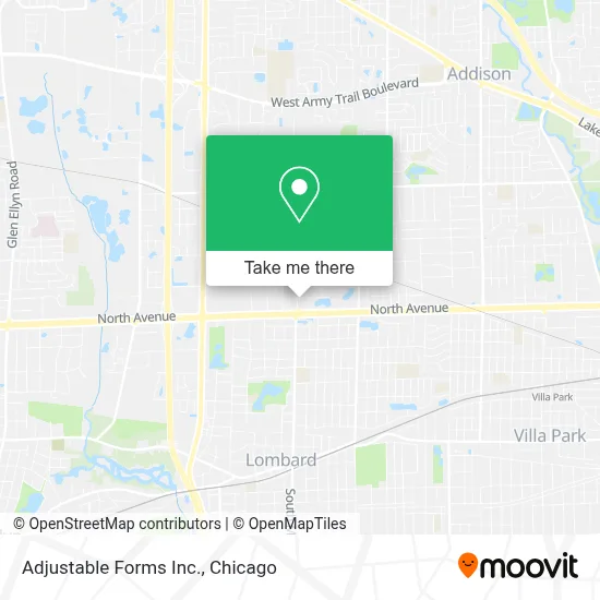 Adjustable Forms Inc. map