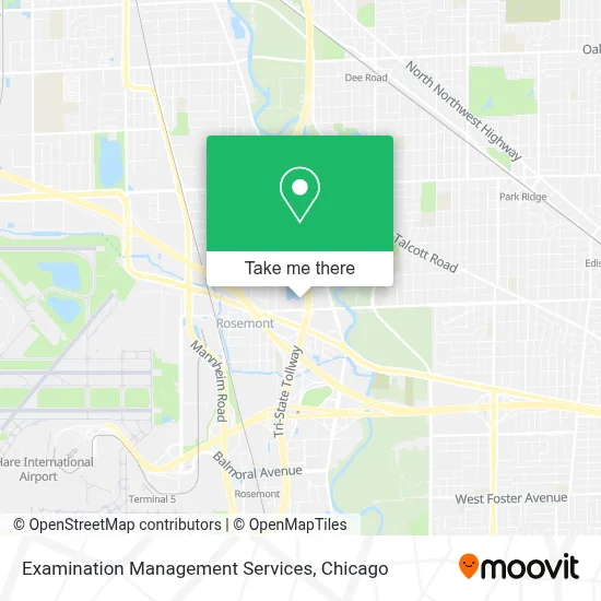 Examination Management Services map