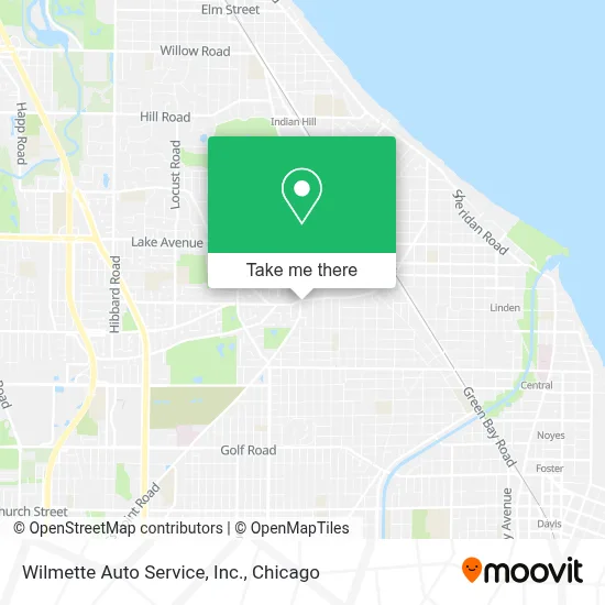 Wilmette Auto Service, Inc. map