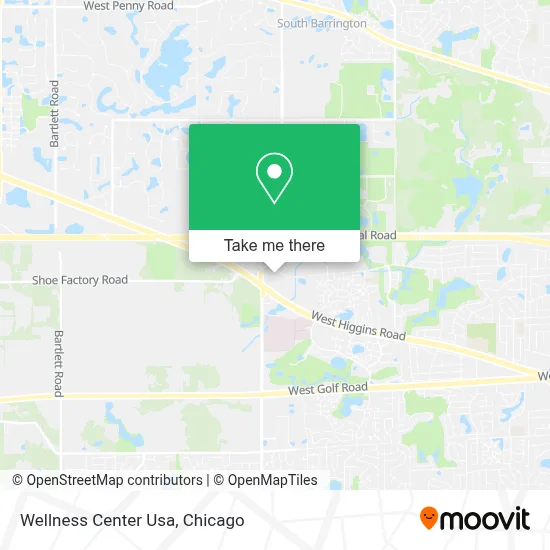 Wellness Center Usa map