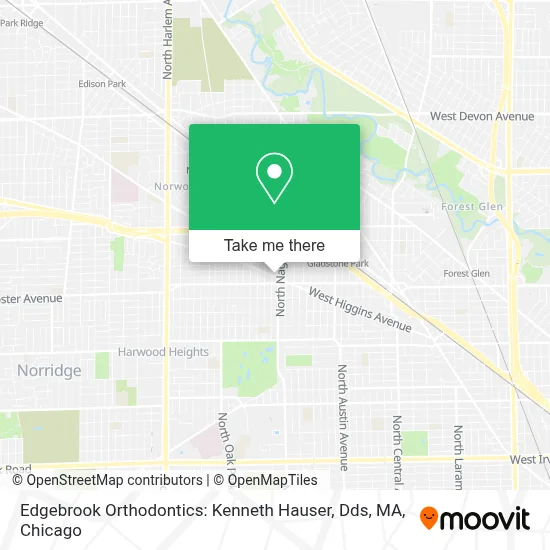 Edgebrook Orthodontics: Kenneth Hauser, Dds, MA map