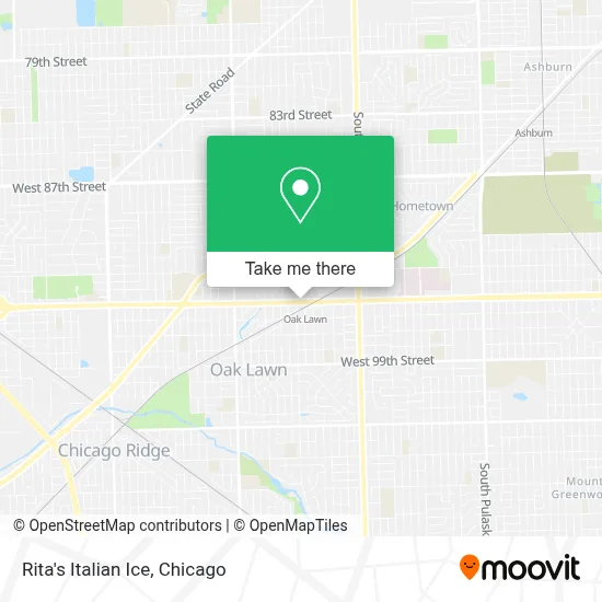 Rita's Italian Ice map