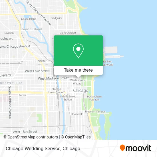 Chicago Wedding Service map
