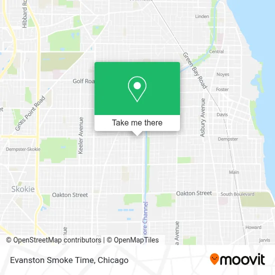 Evanston Smoke Time map