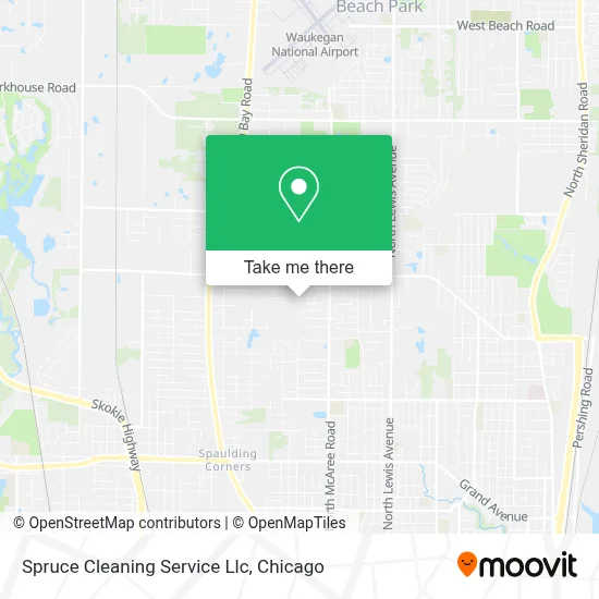 Spruce Cleaning Service Llc map