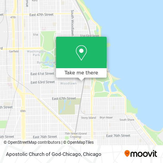 Apostolic Church of God-Chicago map