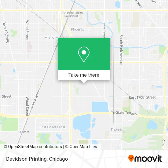 Davidson Printing map