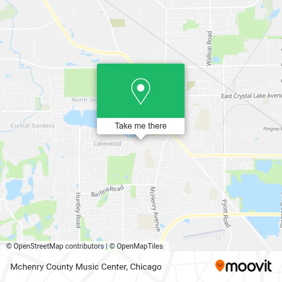 Mchenry County Music Center map