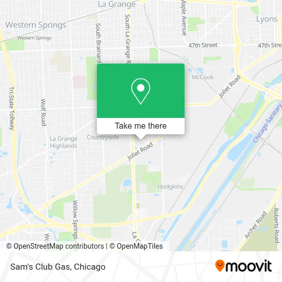 Sam's Club Gas map