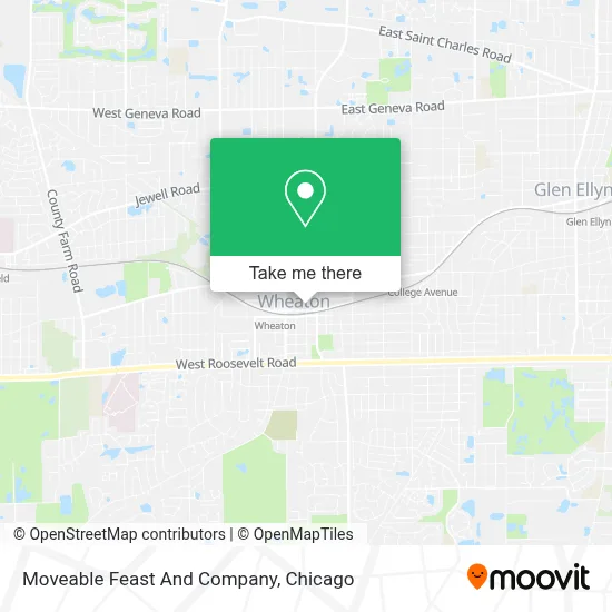Moveable Feast And Company map