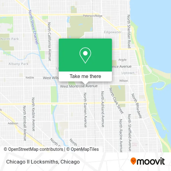 Chicago Il Locksmiths map
