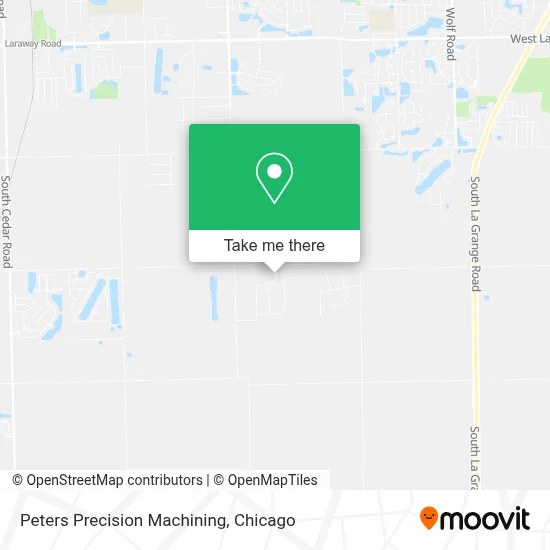 Peters Precision Machining map