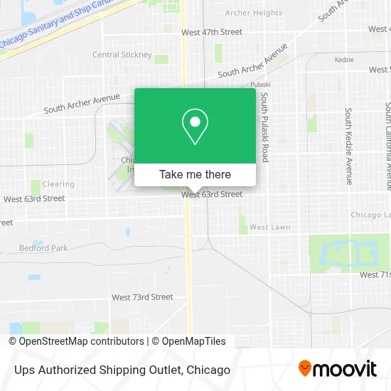 Ups Authorized Shipping Outlet map