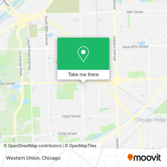 Western Union map