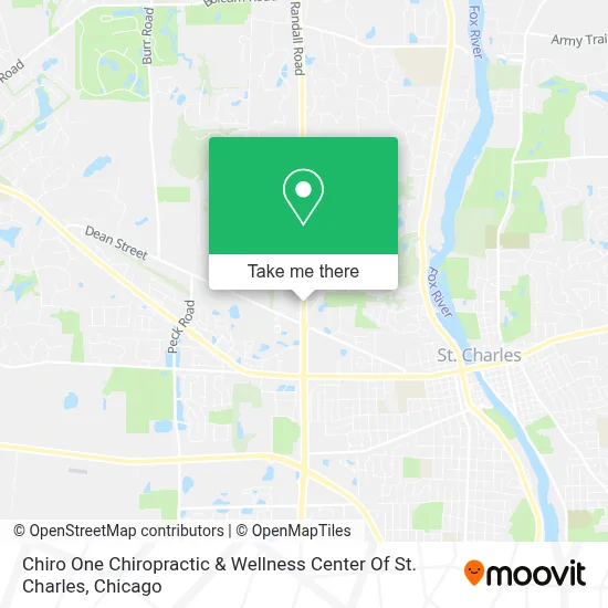 Chiro One Chiropractic & Wellness Center Of St. Charles map