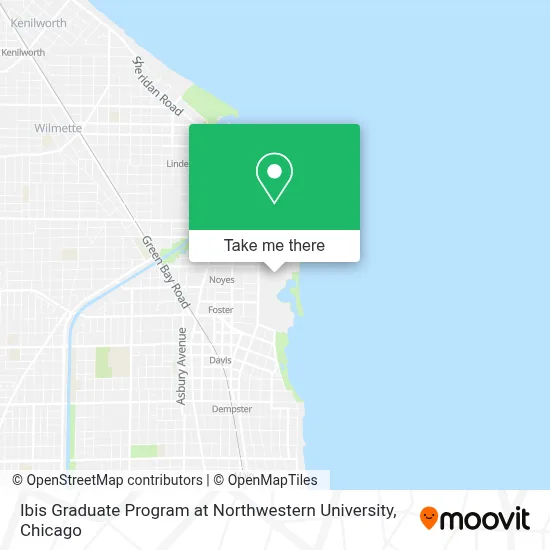 Ibis Graduate Program at Northwestern University map