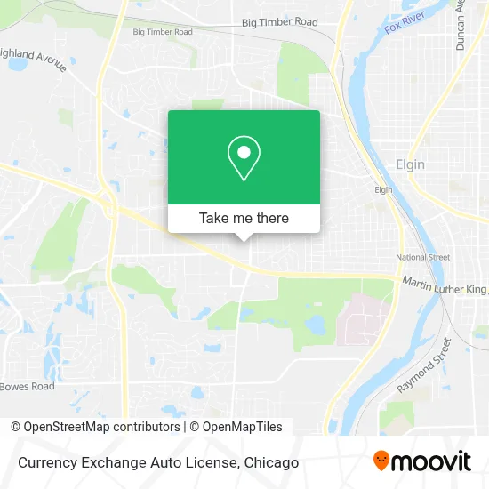 Currency Exchange Auto License map