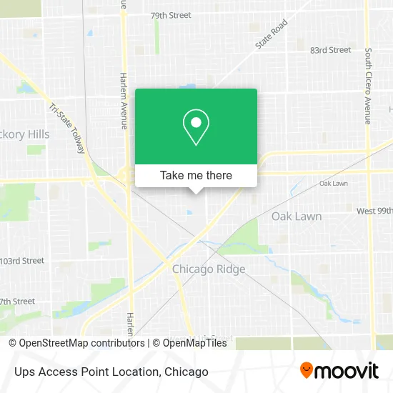 Ups Access Point Location map