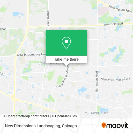 New Dimensions Landscaping map
